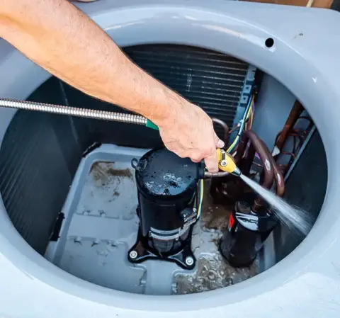Part of the Mak Family Membership maintenance plan is thorough cleaning of your air conditioner twice per year.